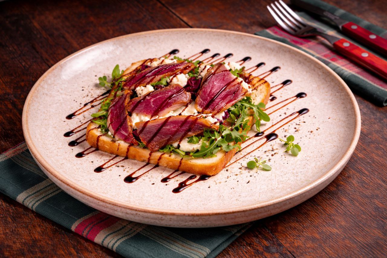 Тост с уткой